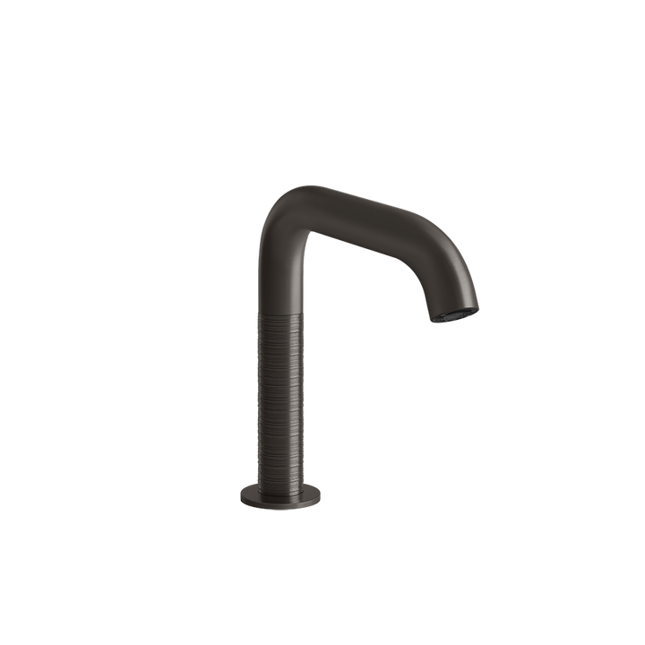 Sensor Taps Electronic basin mixer with temperature and water flow rate adjustment thr - 54381 Built In Parts GESSI Black Metal Brushed PVD