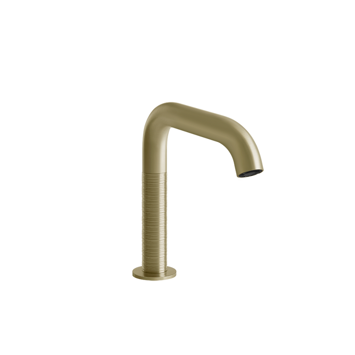 Sensor Taps Electronic basin mixer with temperature and water flow rate adjustment thr - 54381 Built In Parts GESSI Brass Brushed PVD