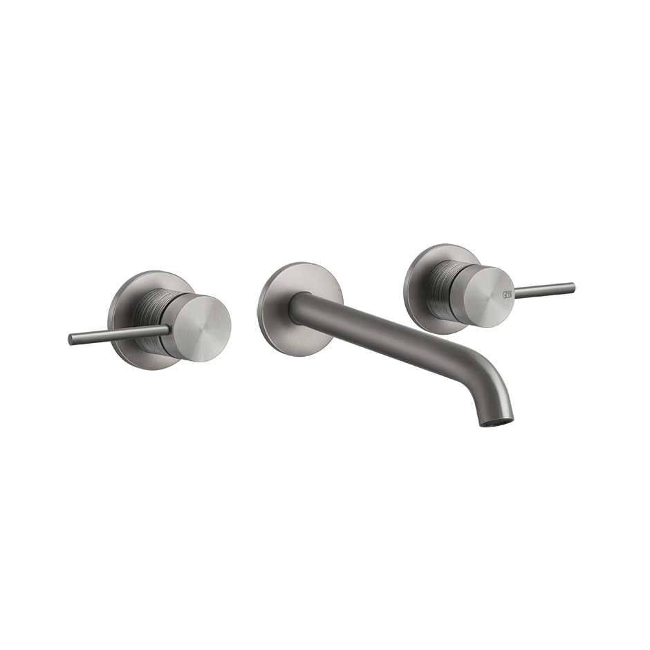 Trame Three Holes Mixer - 54394 Bathroom Accessories GESSI Steel Brushed