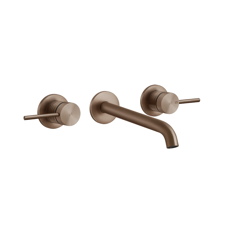 Trame Three Holes Mixer - 54394 Bathroom Accessories GESSI Copper Brushed PVD