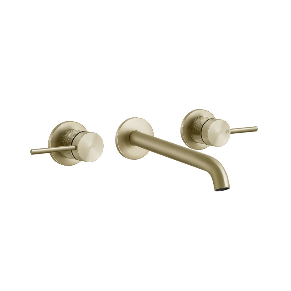 Trame Three Holes Mixer - 54394 Bathroom Accessories GESSI Brass Brushed PVD