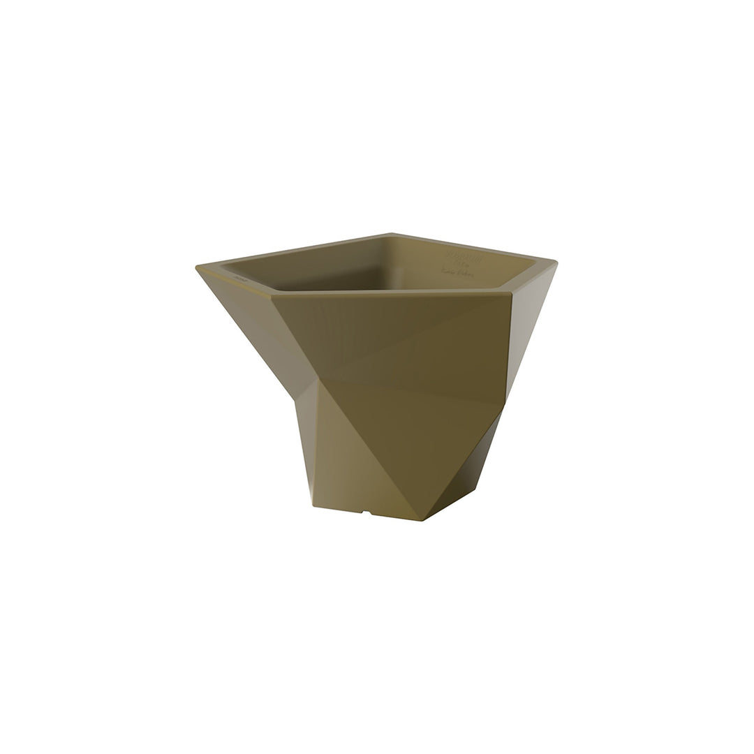 Faz Planter Pot Outdoor Vondom Khaki Small: 25.5 in width 
