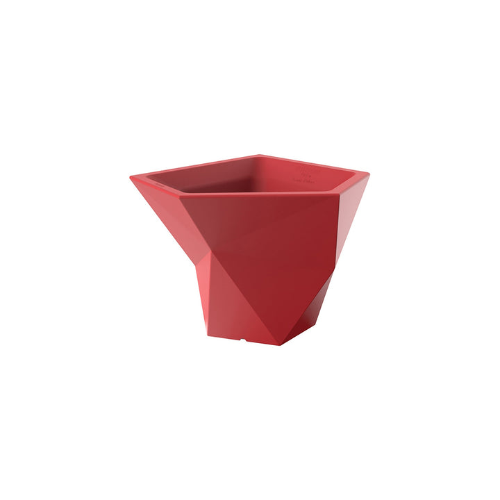 Faz Planter Pot Outdoor Vondom Red Small: 25.5 in width 