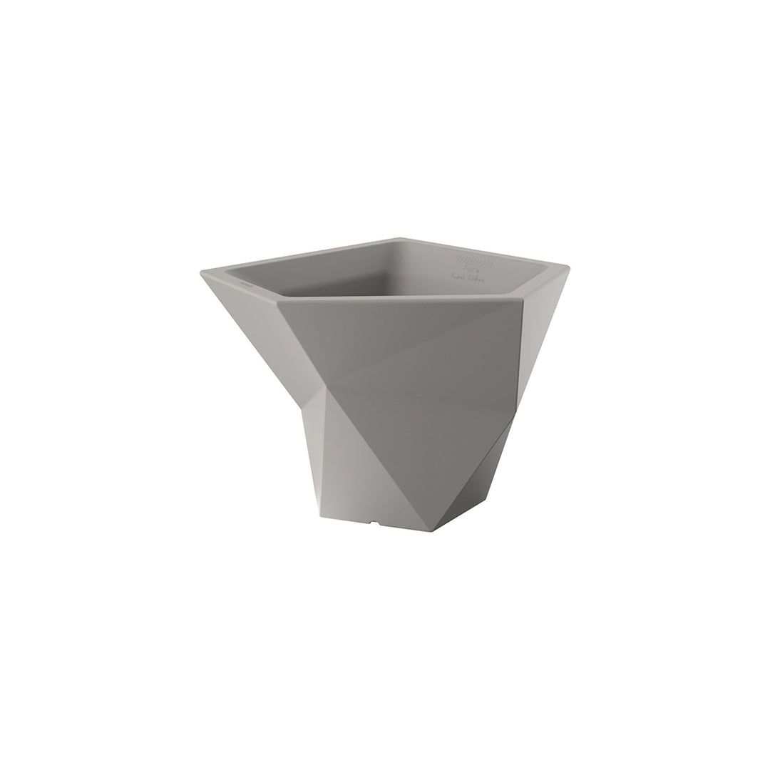 Faz Planter Pot Outdoor Vondom Taupe Small: 25.5 in width 