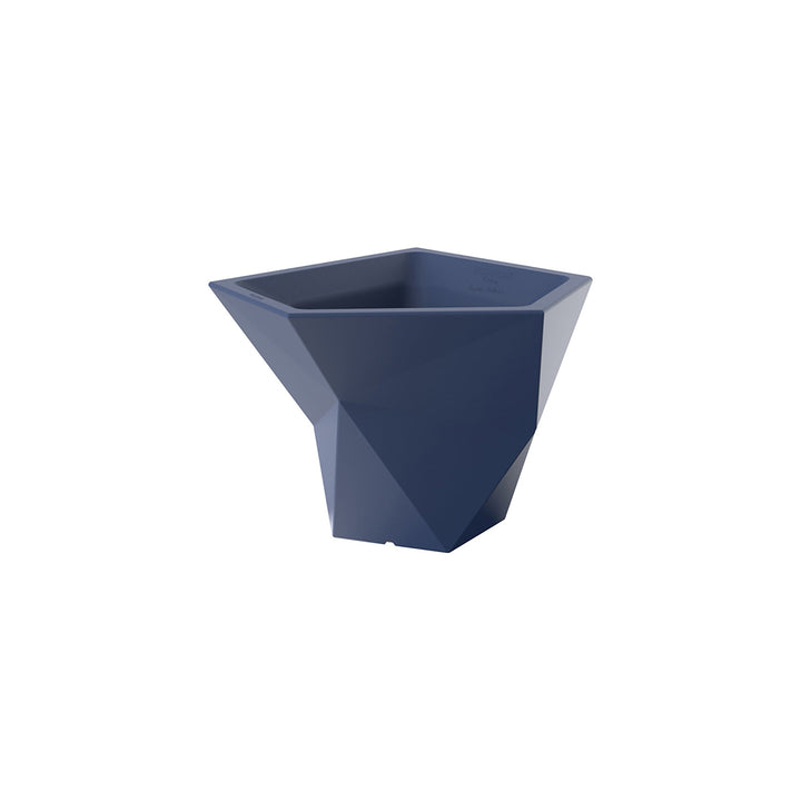 Faz Planter Pot Outdoor Vondom Notte Blue Small: 25.5 in width 