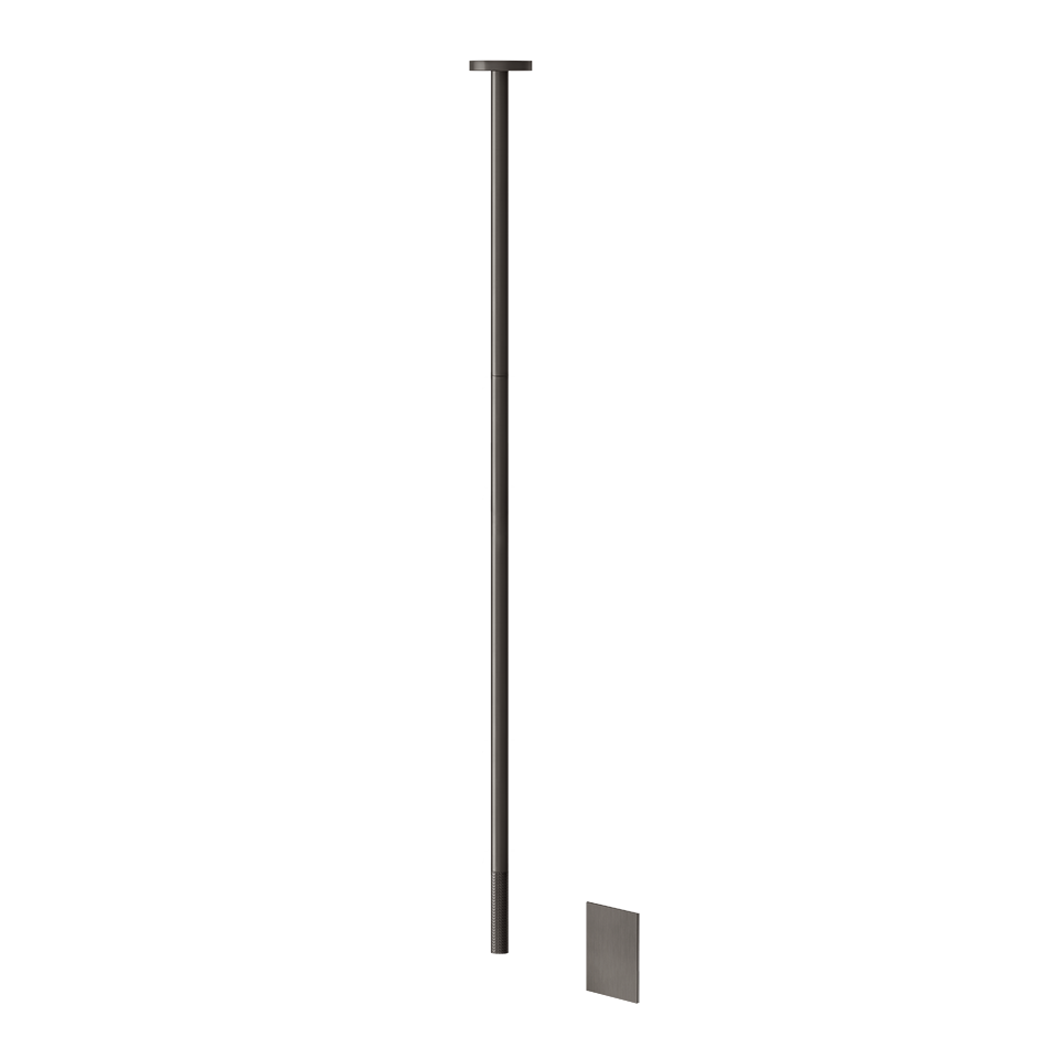 Sensor Taps External part for Ceiling-mounted Electronic mixer with temperature and wa - 54424 Built In Parts GESSI Black Metal Brushed PVD