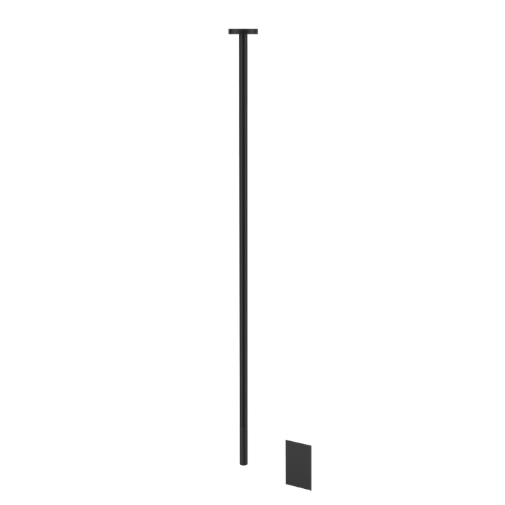 Sensor Taps External part for Ceiling-mounted Electronic mixer, lenght on request, wit - 54426 Built In Parts GESSI Matte Black