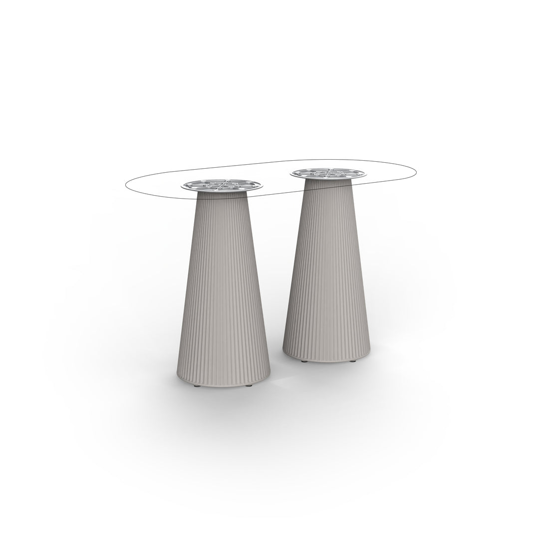 GATSBY TABLES Table Vondom Dinig Table Double Base 73 cm: Ø35x73cm S30 (54464)  