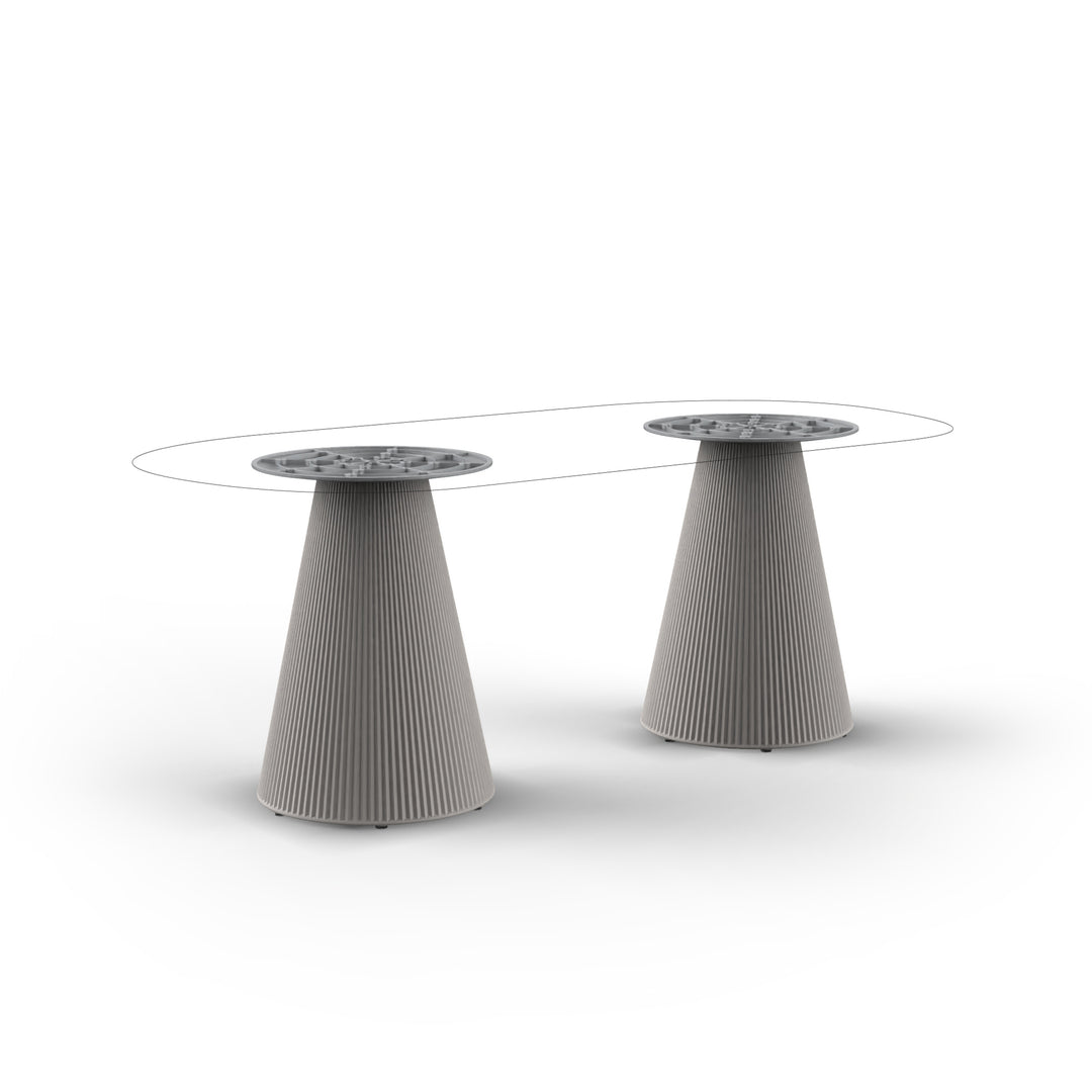 GATSBY TABLES Table Vondom Dinig Table Double Base 73 cm: Ø50x73cm S50 (54466)  