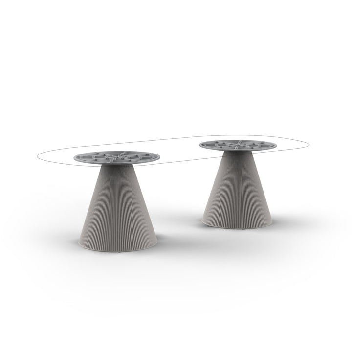 GATSBY TABLES Table Vondom Dinig Table Double Base 73 cm: Ø65x73cm S70 (54467)  