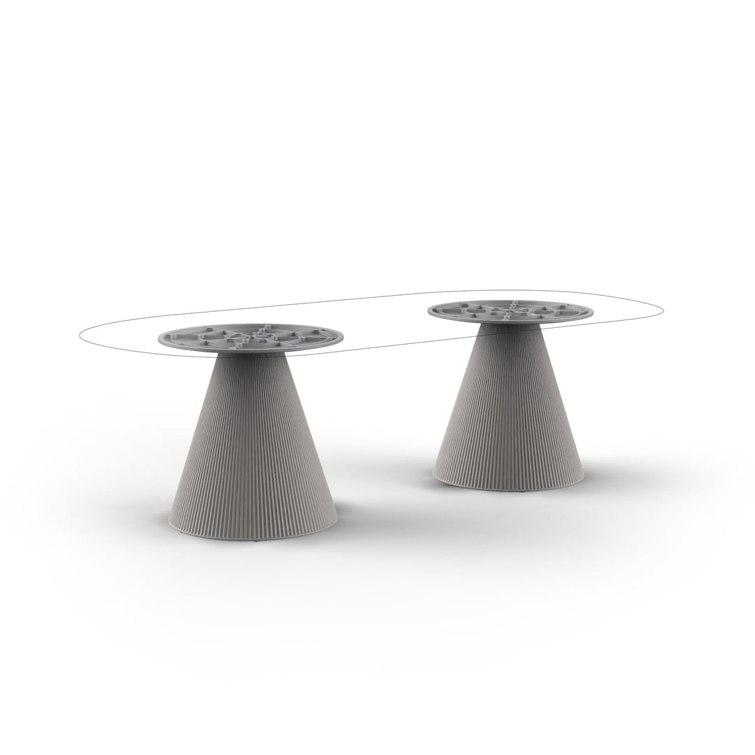 GATSBY TABLES Table Vondom Dinig Table Double Base 73 cm: Ø65x73cm S70 (54467)