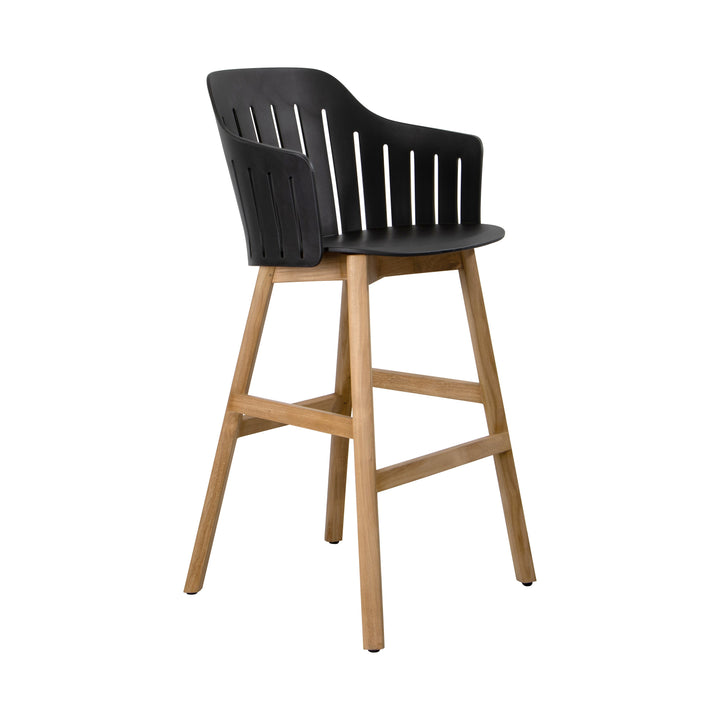 Choice Outdoor Stool with Wood Legs Outdoor Furniture Cane-line