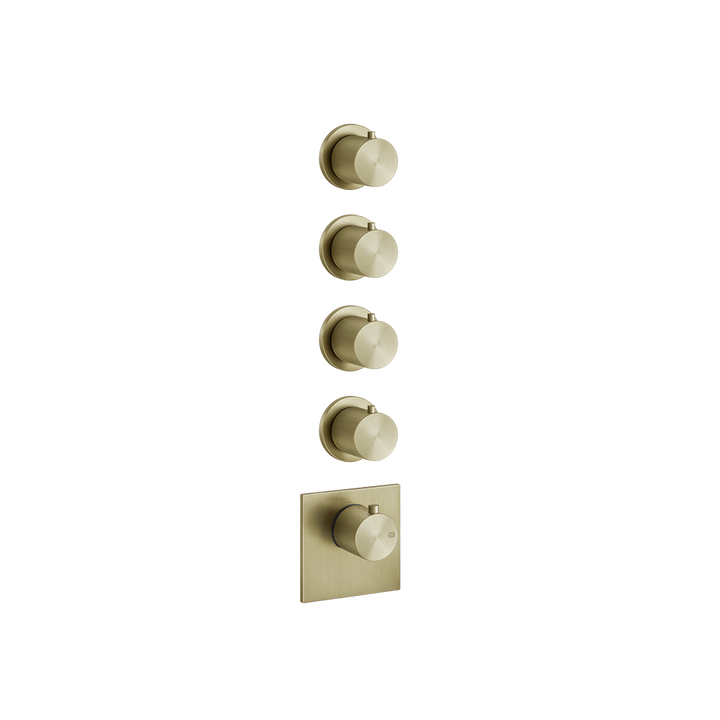 Bath&Shower316 Thermostatic Trim With Four Volume Controls -54508 Shower Controls GESSI Brass Brushed PVD