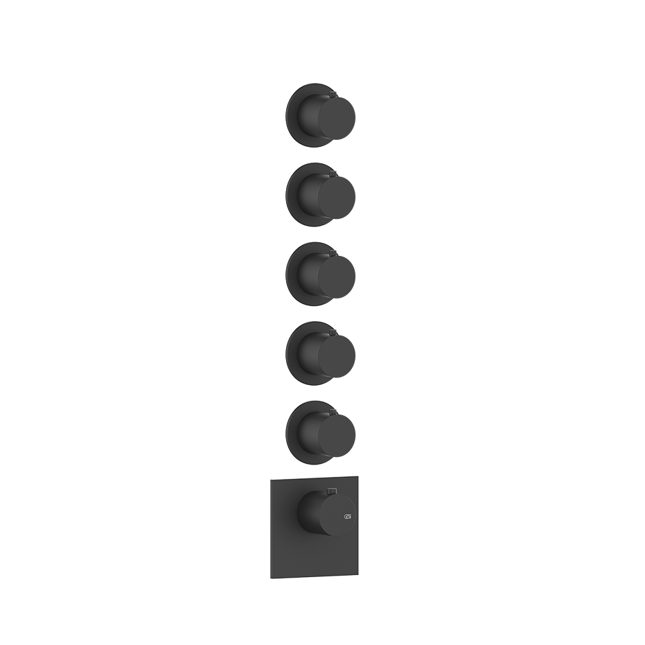 Thermostatic Shower Mixer - 54510 Shower Controls GESSI Matte Black