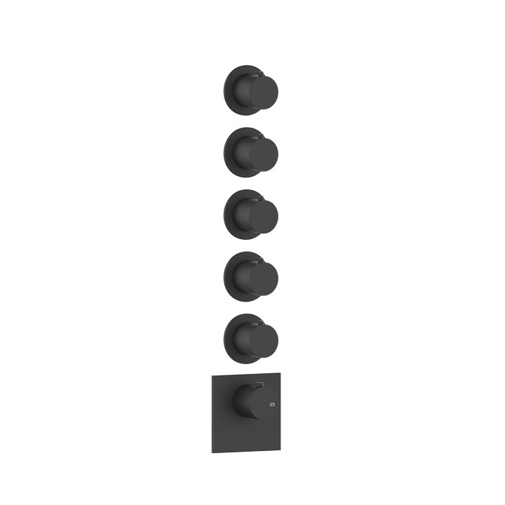 Thermostatic Shower Mixer - 54510 Shower Controls GESSI Matte Black