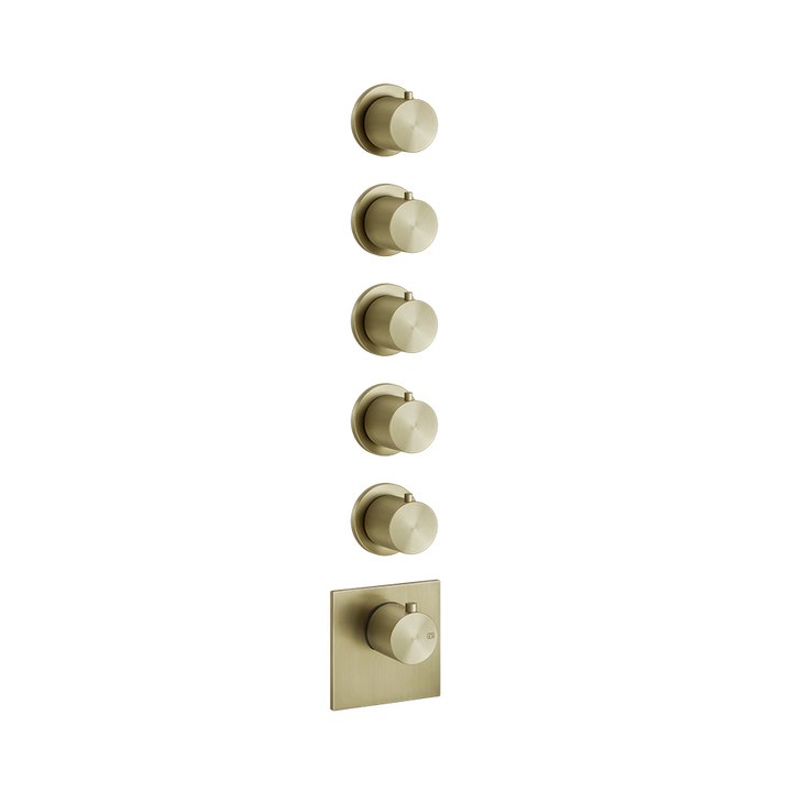 Thermostatic Shower Mixer - 54510 Shower Controls GESSI Brass Brushed PVD