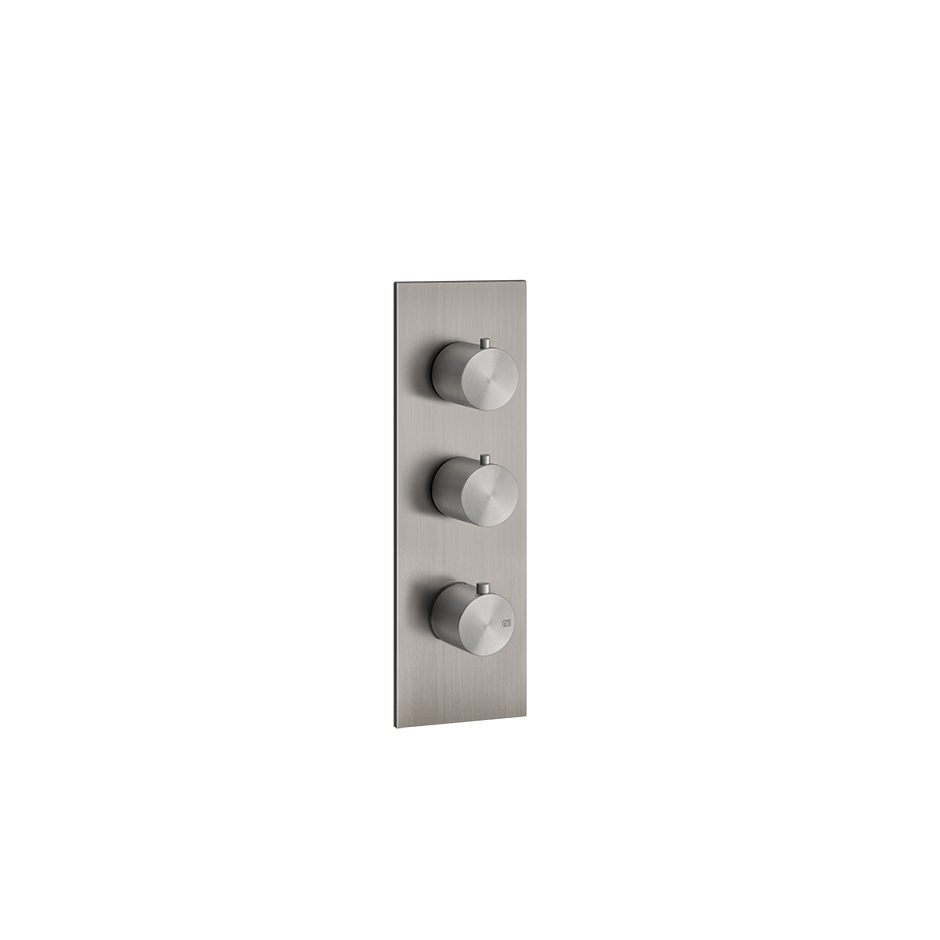 Bath&Shower316 Thermostatic Trim With Two Volume Controls - 54514 Shower Controls GESSI Steel Brushed