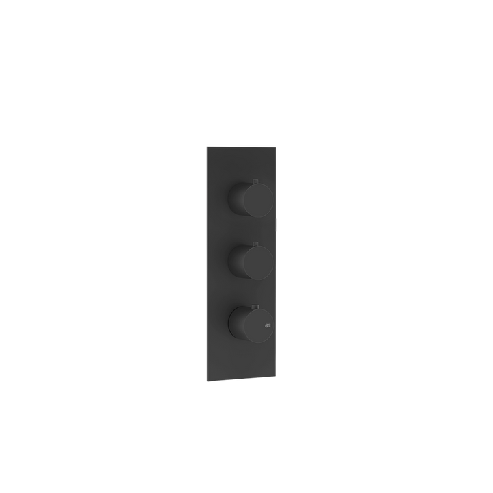 Bath&Shower316 Thermostatic Trim With Two Volume Controls - 54514 Shower Controls GESSI Matte Black