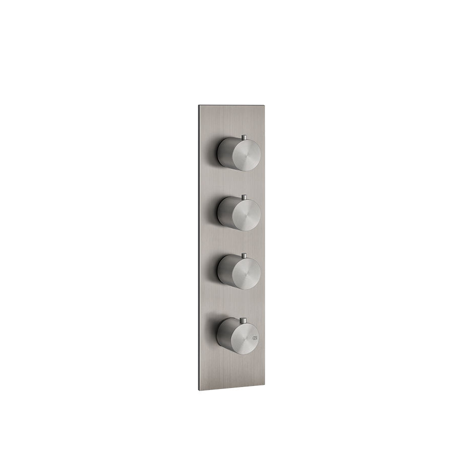 Bath&Shower316 Thermostatic Trim With Three Volume Controls - 54516 Shower Controls GESSI Steel Brushed