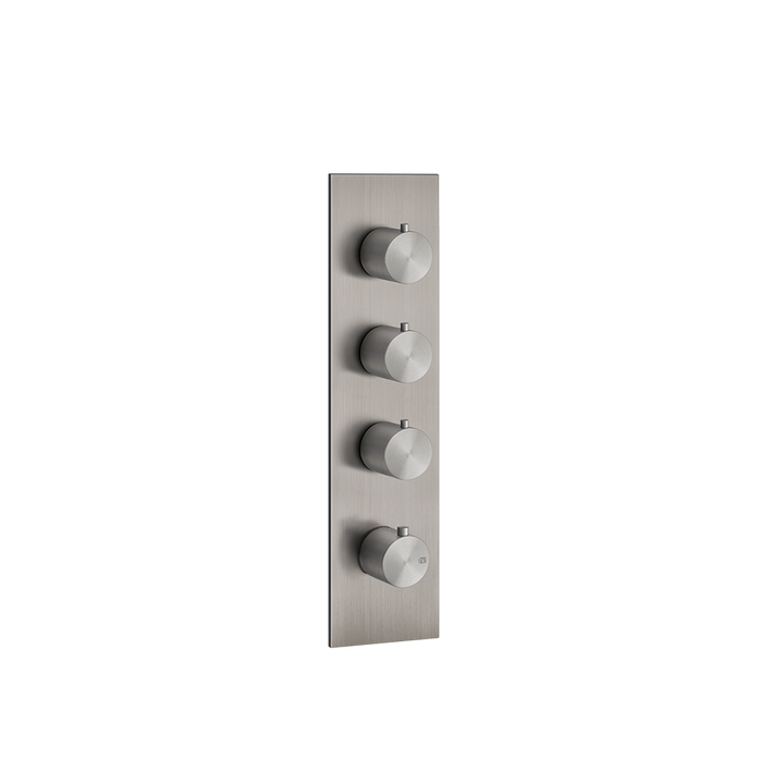 Bath&Shower316 Thermostatic Trim With Three Volume Controls - 54516 Shower Controls GESSI Steel Brushed