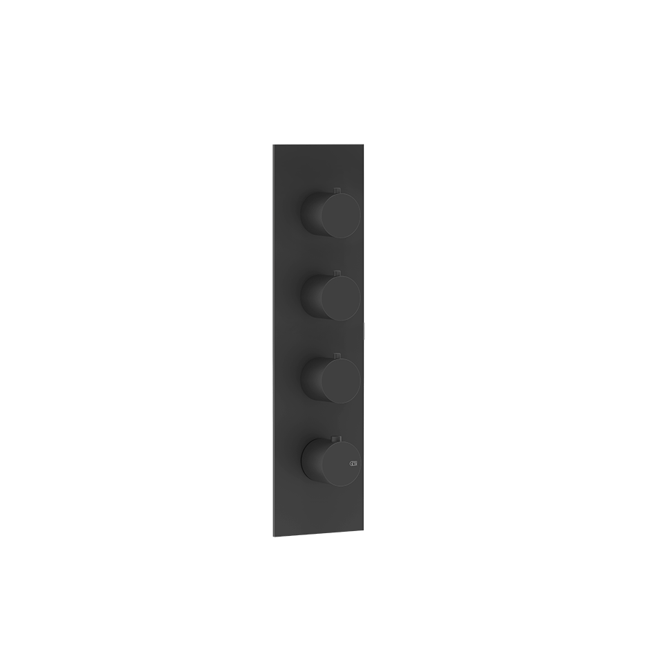 Bath&Shower316 Thermostatic Trim With Three Volume Controls - 54516 Shower Controls GESSI Matte Black