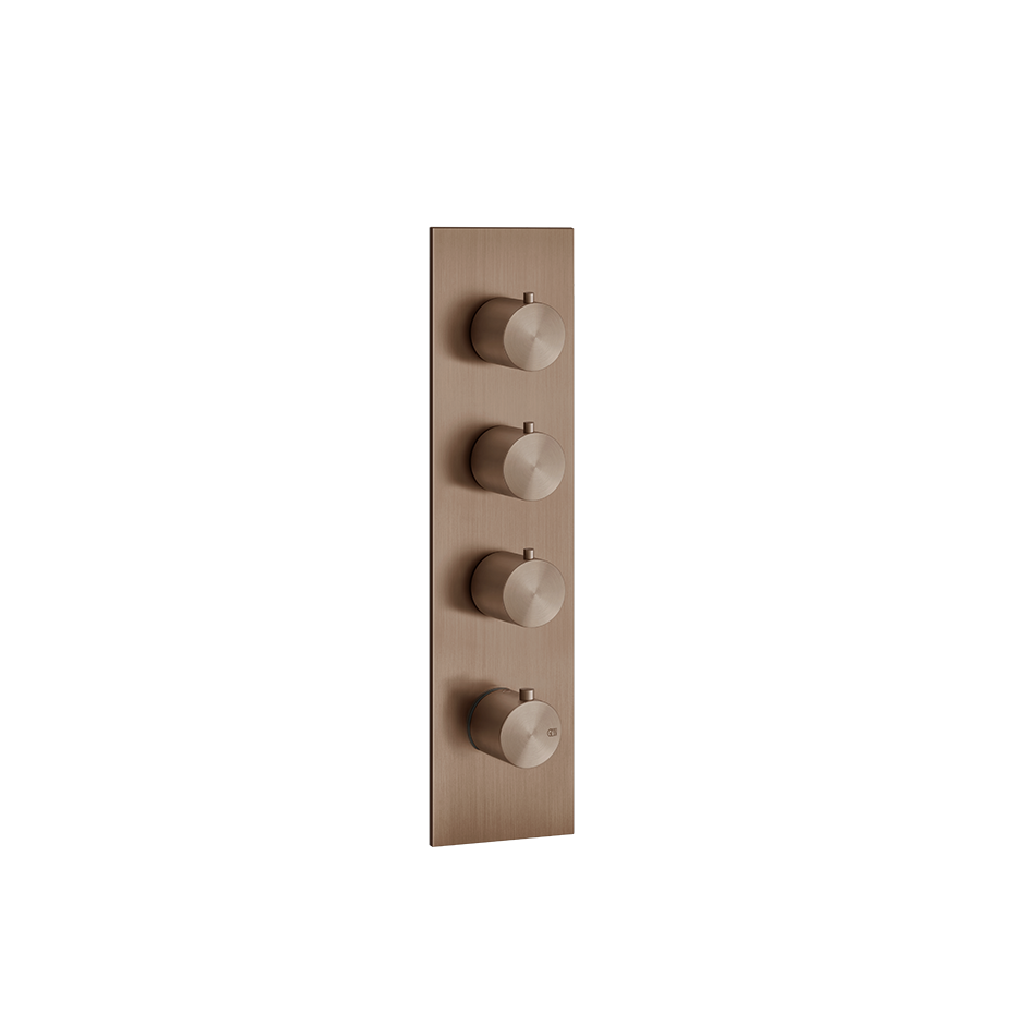 Bath&Shower316 Thermostatic Trim With Three Volume Controls - 54516 Shower Controls GESSI Copper Brushed PVD