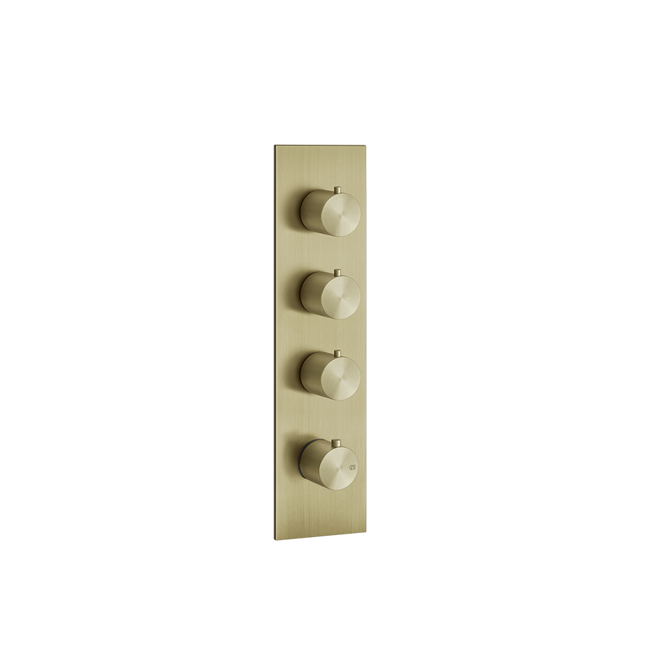 Bath&Shower316 Thermostatic Trim With Three Volume Controls - 54516 Shower Controls GESSI Brass Brushed PVD