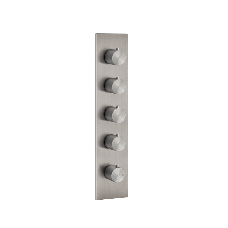 Bath&Shower316 Thermostatic Trim With Four Volume Controls - 54518 Shower Controls GESSI Steel Brushed