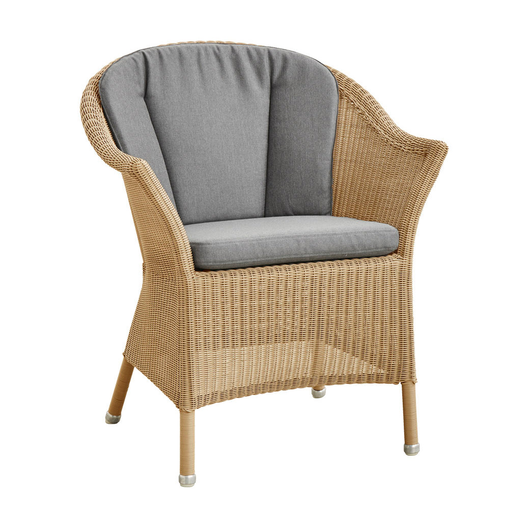 Lansing Outdoor Armchair Chairs Cane-line Natural Grey Cane-Line Natte 5456 Seat and Back Cushion