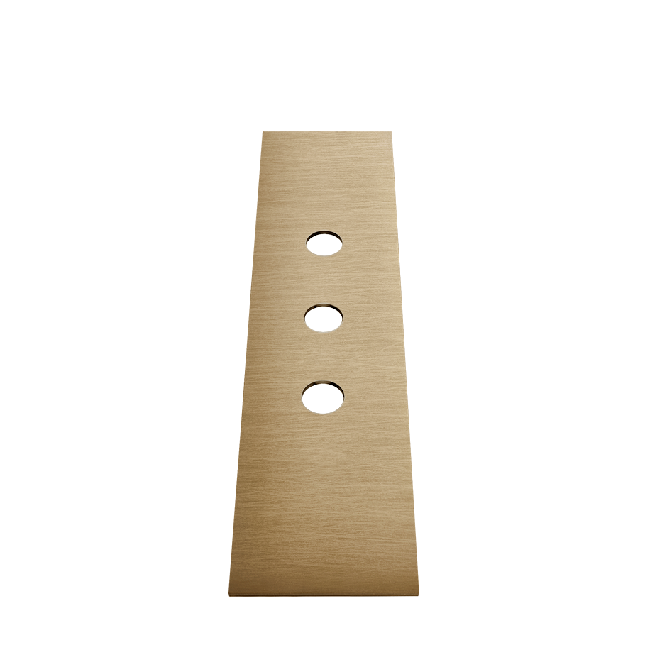 Bath316 Finishing Plate - 54593 Bathroom Accessories GESSI Warm Bronze Brushed PVD