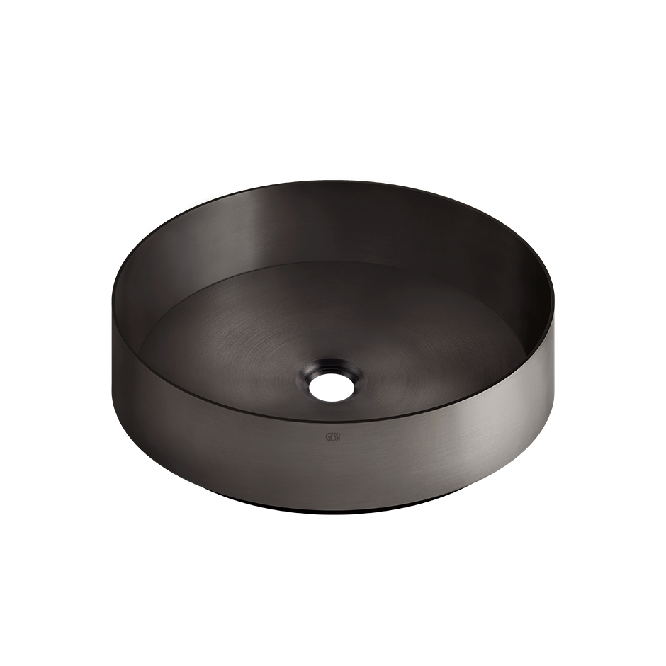 GESSI 316 Washbasin - 54601 Bathroom Accessories GESSI Black Metal Brushed PVD