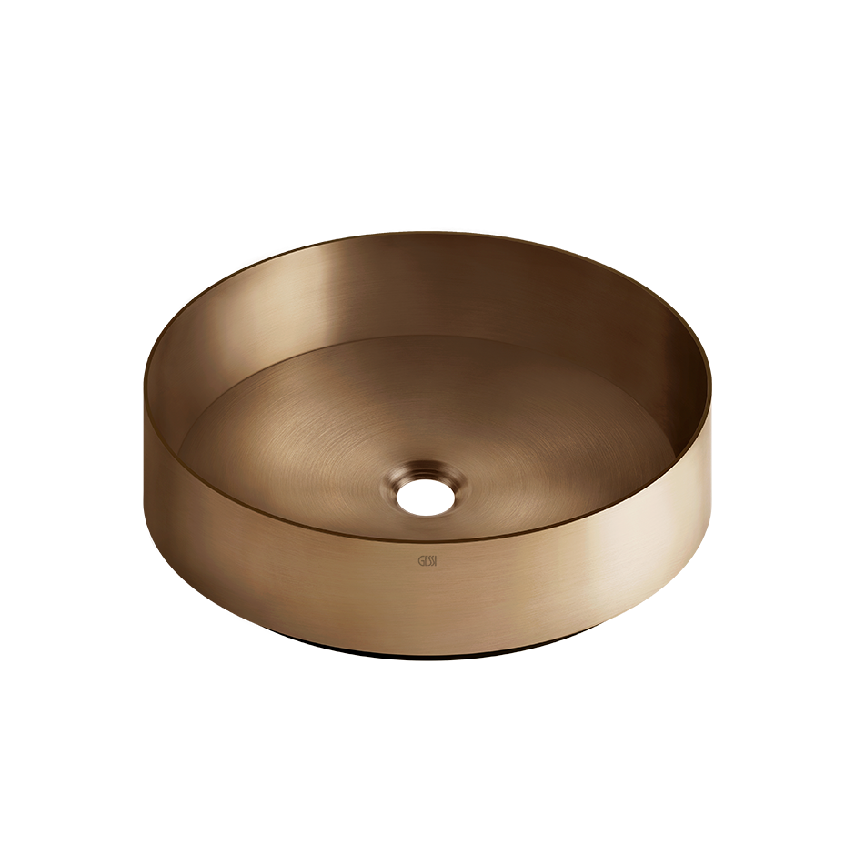 GESSI 316 Washbasin - 54601 Bathroom Accessories GESSI Warm Bronze Brushed PVD