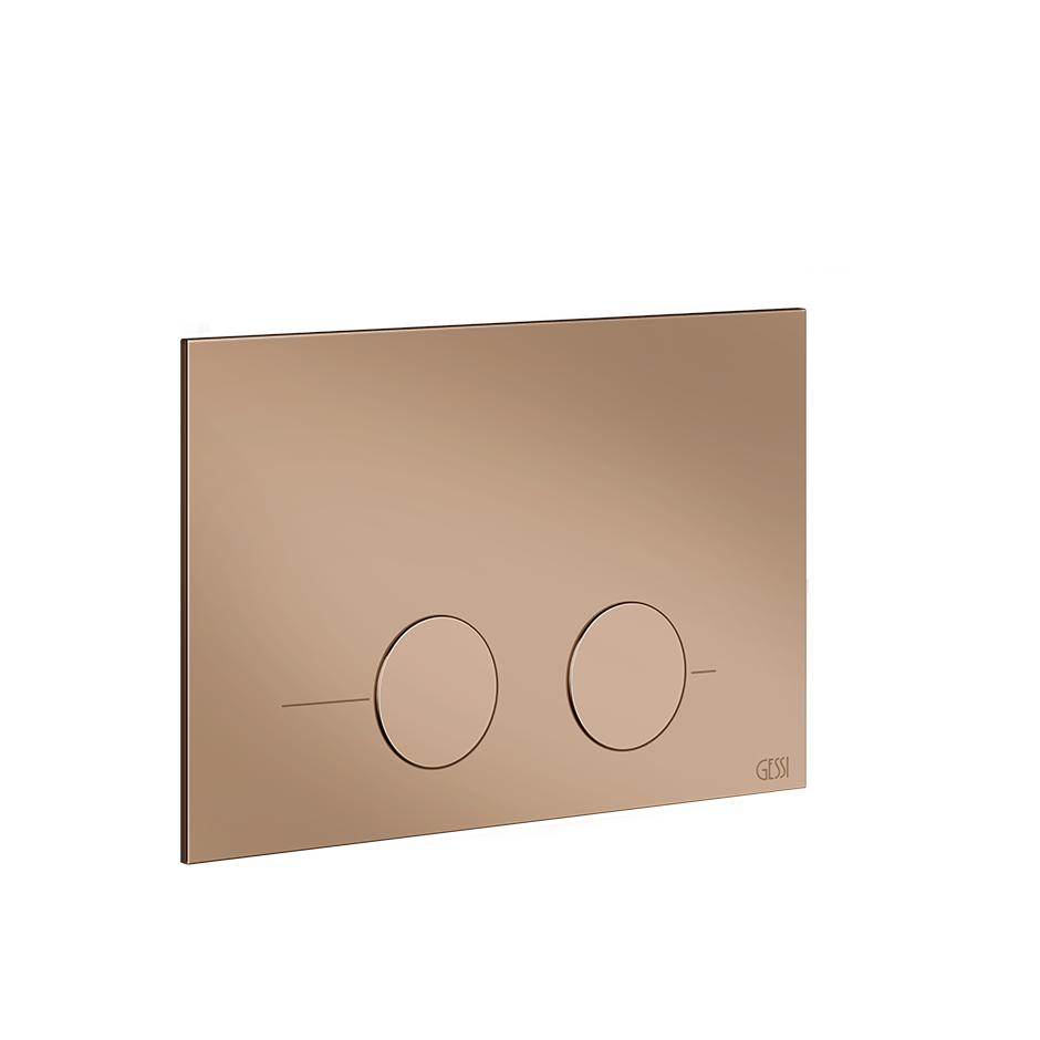 Gessi316 Toilet Flush Plate - 54615 Bathroom Accessories GESSI Copper PVD