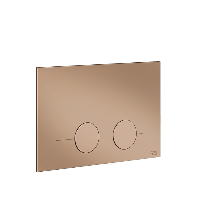 Gessi316 Toilet Flush Plate - 54615 Bathroom Accessories GESSI Copper PVD