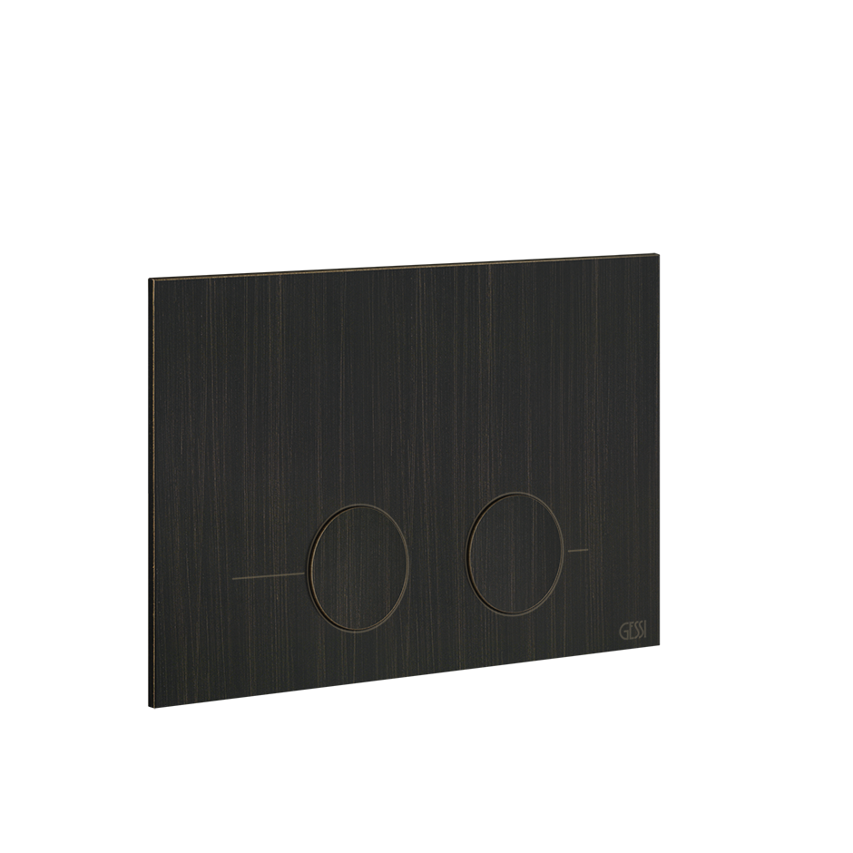 Gessi316 Toilet Flush Plate - 54615 Bathroom Accessories GESSI Aged Bronze