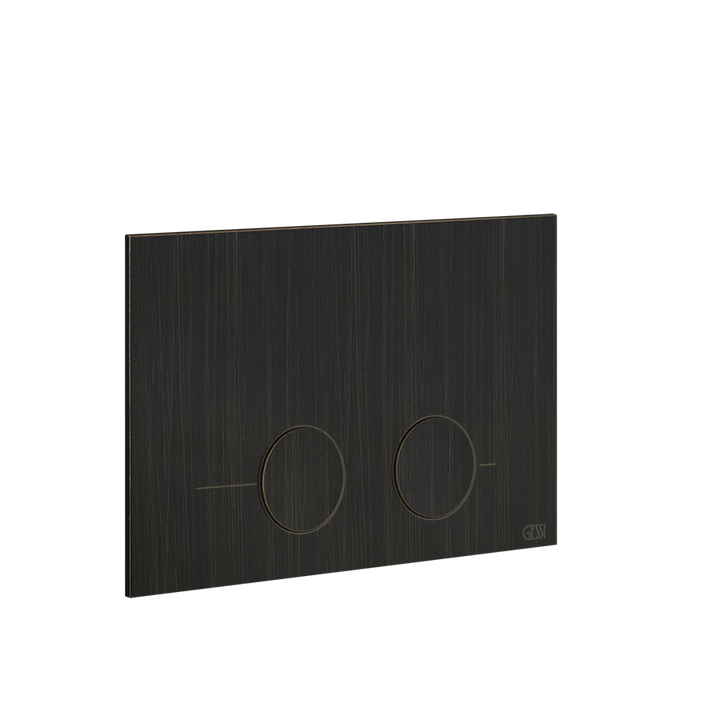 Gessi316 Toilet Flush Plate - 54615 Bathroom Accessories GESSI Aged Bronze
