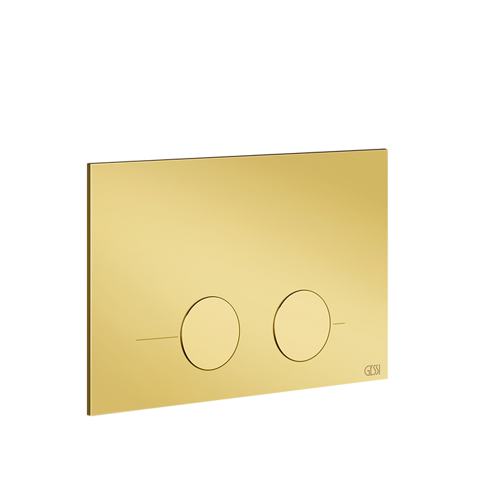 Gessi316 Toilet Flush Plate - 54615 Bathroom Accessories GESSI Gold PVD