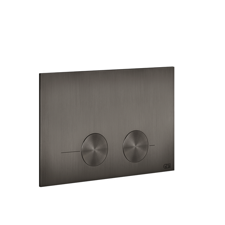 Gessi316 Toilet Flush Plate - 54615 Bathroom Accessories GESSI Black Metal Brushed PVD