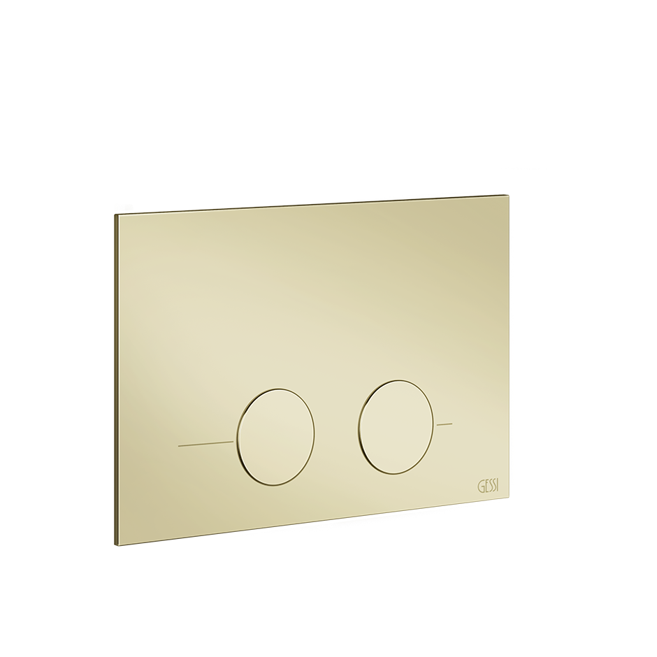 Gessi316 Toilet Flush Plate - 54615 Bathroom Accessories GESSI Brass PVD