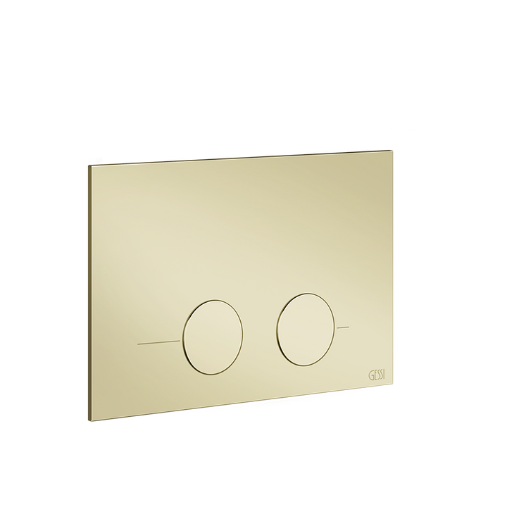 Gessi316 Toilet Flush Plate - 54615 Bathroom Accessories GESSI Brass PVD