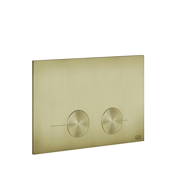 Gessi316 Toilet Flush Plate - 54615 Bathroom Accessories GESSI Brass Brushed PVD