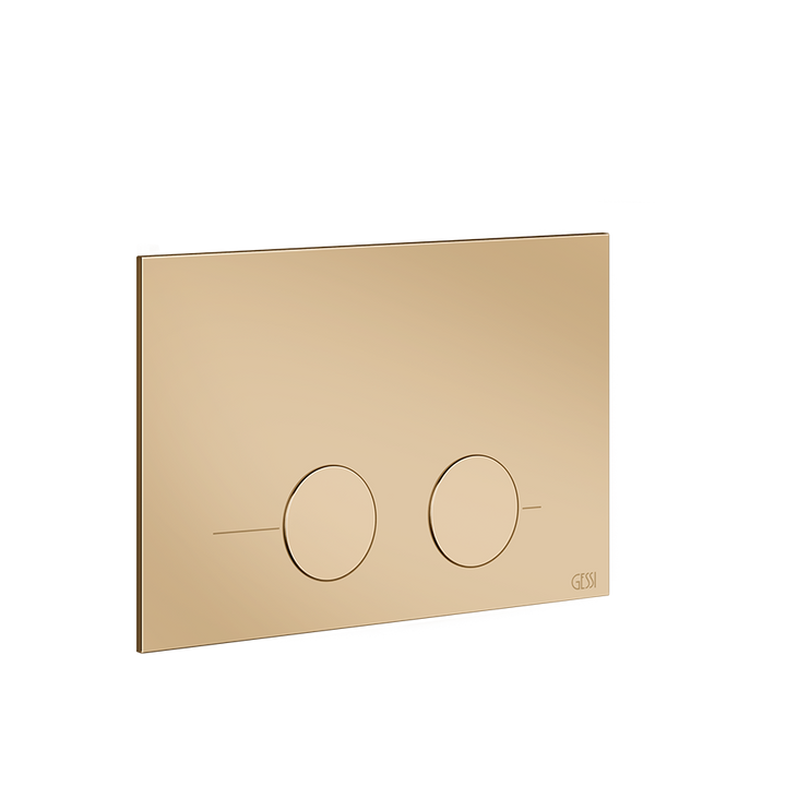 Gessi316 Toilet Flush Plate - 54615 Bathroom Accessories GESSI Warm Bronze PVD