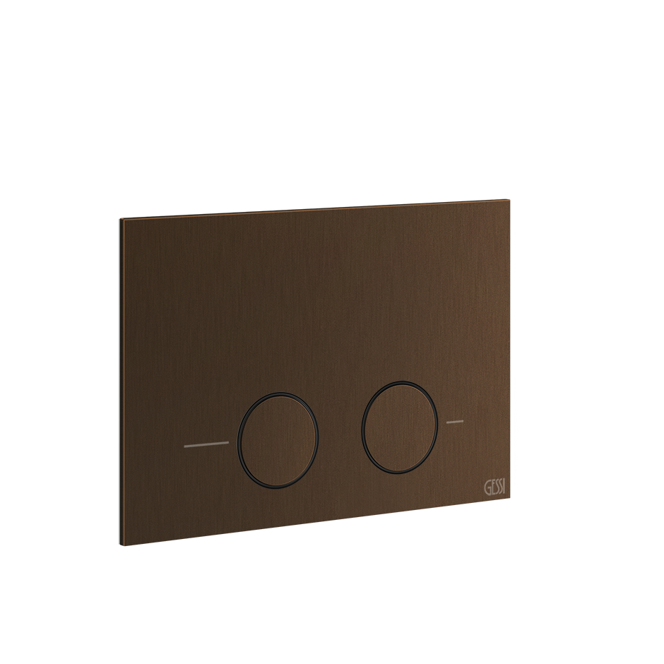 Gessi316 Toilet Flush Plate - 54615 Bathroom Accessories GESSI Dark Bronze