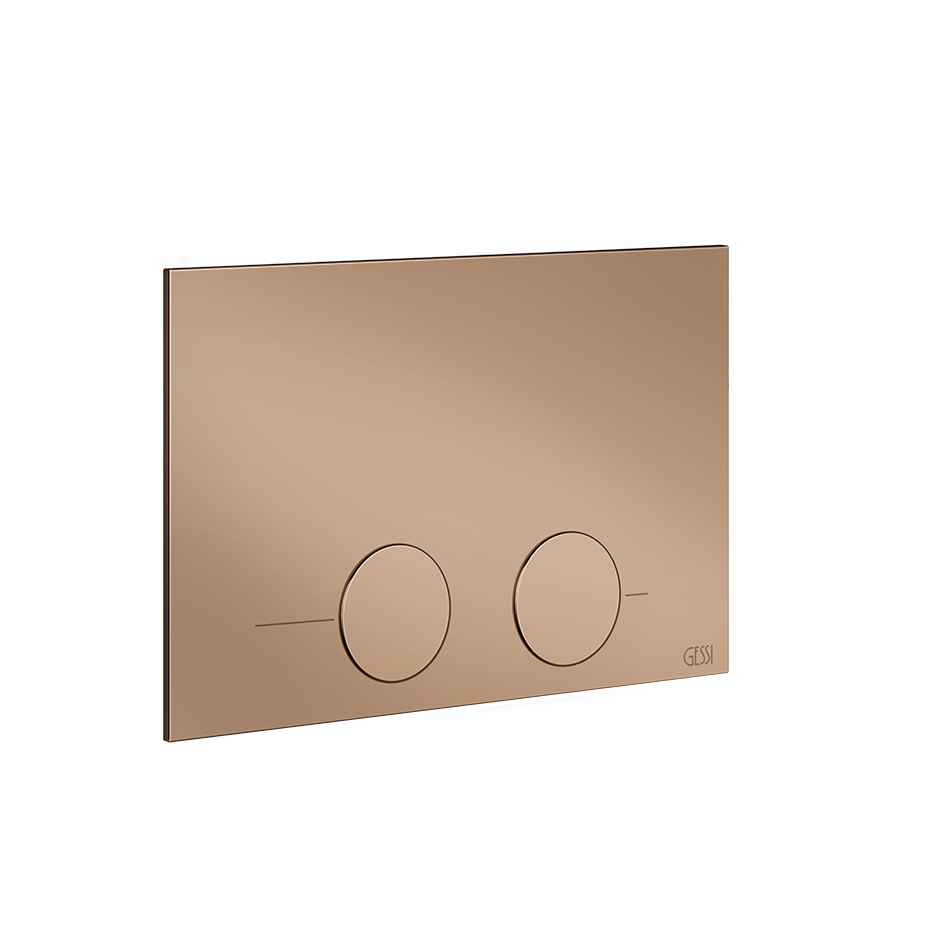 Gessi316 Toilet Flush Plate - 54617 Bathroom Accessories GESSI Copper PVD