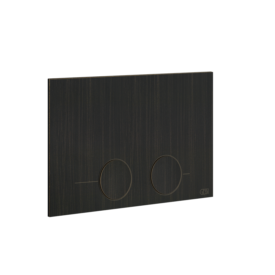 Gessi316 Toilet Flush Plate - 54617 Bathroom Accessories GESSI Aged Bronze