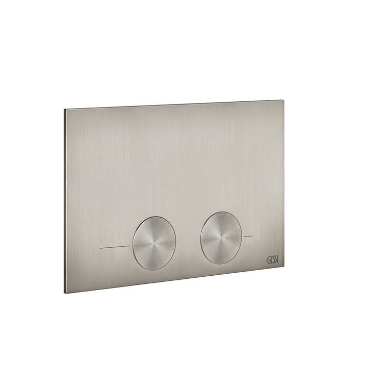 Gessi316 Toilet Flush Plate - 54617 Bathroom Accessories GESSI Steel Brushed