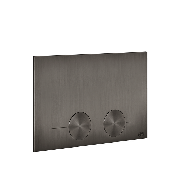 Gessi316 Toilet Flush Plate - 54617 Bathroom Accessories GESSI Black Metal Brushed PVD