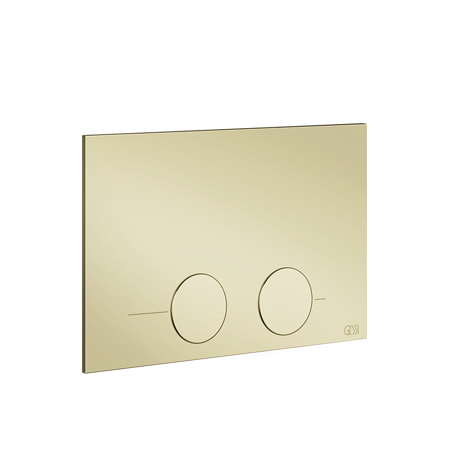 Gessi316 Toilet Flush Plate - 54617 Bathroom Accessories GESSI Brass PVD