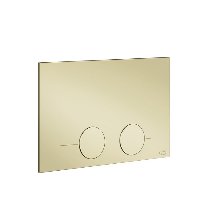 Gessi316 Toilet Flush Plate - 54617 Bathroom Accessories GESSI Brass PVD