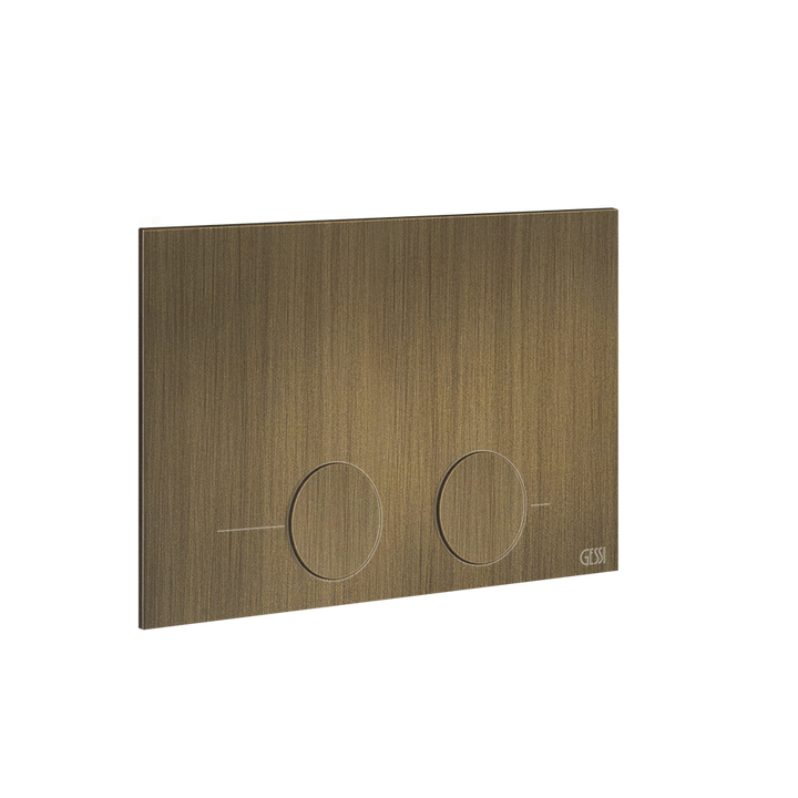 Gessi316 Toilet Flush Plate - 54617 Bathroom Accessories GESSI Antique Brass